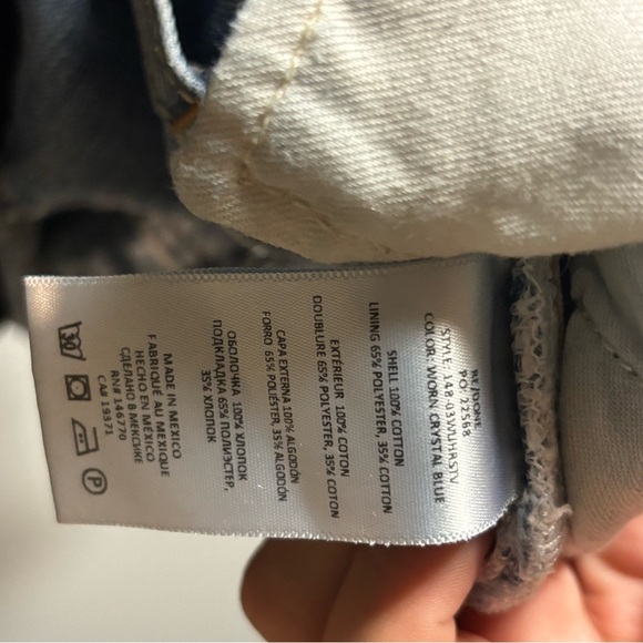 Re/Done Light Blue Distressed Straight Jeans - Picture 3 of 13